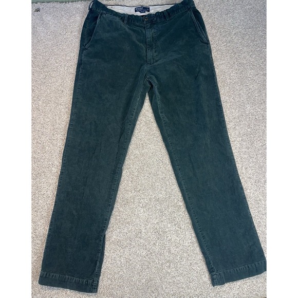 Polo Ralph Lauren Green Corduroy Pants Mens 36x34 - Picture 1 of 7